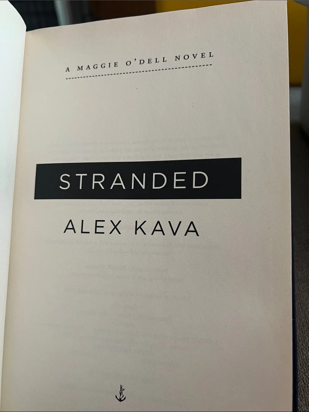 Stranded | Other | Stranded Brand Title Page Black Text On Cream Paper ...
